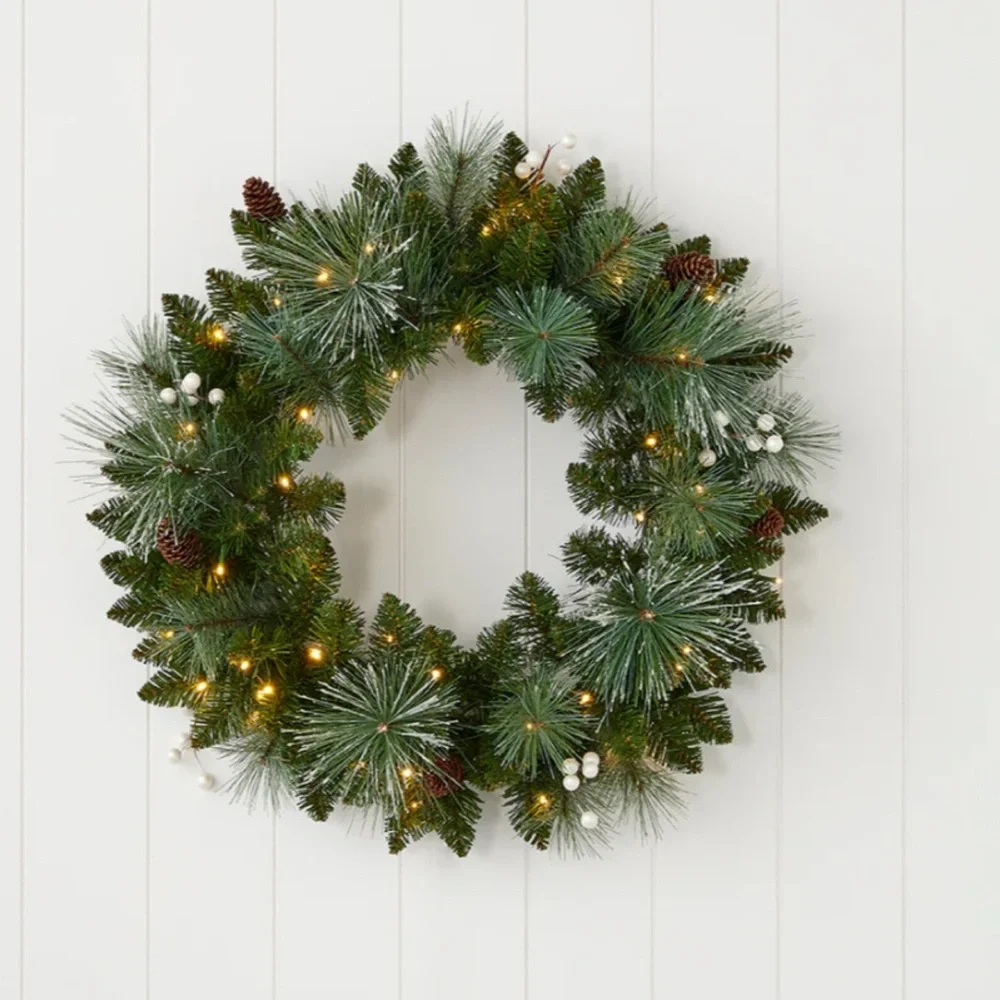 Seasonal LLC Glistening Mountain Pine Wreath